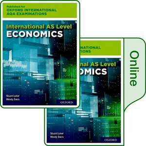 OxfordAQA International AS Economics (9640): Print & Online Textbook Pack de Stuart Luker