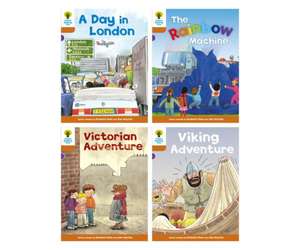 Oxford Reading Tree: Biff, Chip and Kipper Stories: Oxford Level 8: Mixed Pack of 4 de Roderick Hunt