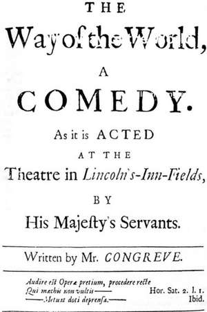 The Way of the World de William Congreve