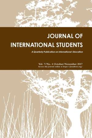 Journal of International Students 2017 Vol 7 Issue 4 de Jis Editors