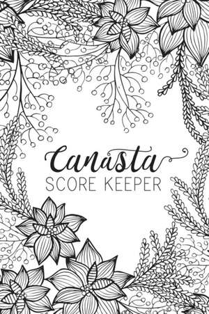 Black and White Canasta Score Keeper de Midori Press