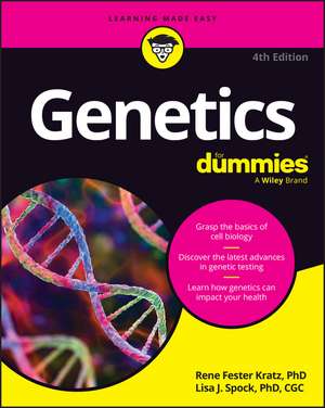 Genetics For Dummies de Rene Fester Kratz