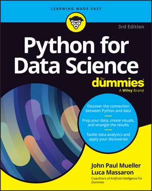 Python for Data Science For Dummies de John Paul Mueller