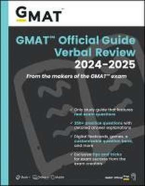 GMAT Official Guide Verbal Review 2024–2025: Book + Online Question Bank de GMAC