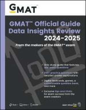 GMAT Official Guide Data Insights Review 2024–2025 : Book + Online Question Bank de GMAC