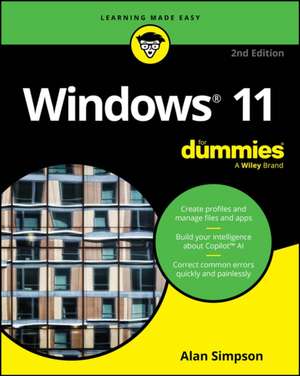 Windows 11 For Dummies de Alan Simpson