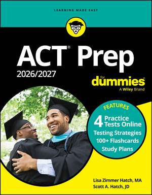 ACT Prep 2026/2027 for Dummies de Lisa Zimmer Hatch