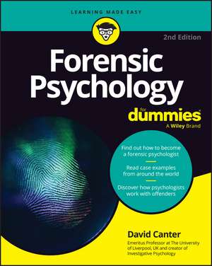 Forensic Psychology for Dummies de David V Canter