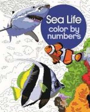 Sea Life Color by Numbers de David Woodroffe