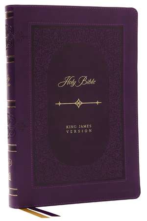 KJV Holy Bible: Giant Print Thinline, Purple Leathersoft, Red Letter, Comfort Print (Thumb Indexed): King James Version (Vintage) de Thomas Nelson