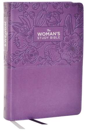 KJV, The Woman's Study Bible, Purple Leathersoft, Red Letter, Full-Color Edition, Comfort Print (Thumb Indexed): Receiving God's Truth for Balance, Hope, and Transformation de Dorothy Kelley Patterson