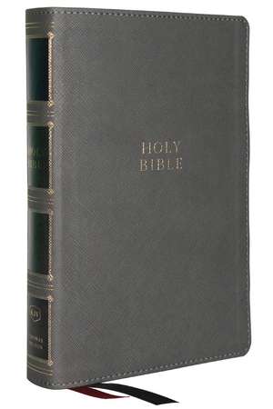 KJV Holy Bible: Compact Bible with 43,000 Center-Column Cross References, Gray Leathersoft (Red Letter, Comfort Print, King James Version) de Thomas Nelson