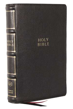 KJV Holy Bible: Compact Bible with 43,000 Center-Column Cross References, Black Leather w/ Thumb Indexing (Red Letter, Comfort Print, King James Version) de Thomas Nelson