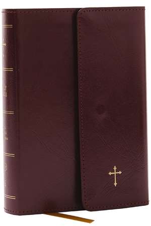 KJV Compact Bible w/ 43,000 Cross References, Burgundy Leatherflex with flap, Red Letter, Comfort Print: Holy Bible, King James Version: Holy Bible, King James Version de Thomas Nelson