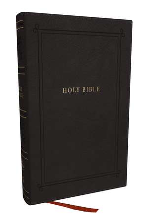 NKJV Personal Size Large Print Bible with 43,000 Cross References, Black Leathersoft, Red Letter, Comfort Print de Thomas Nelson