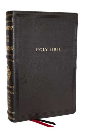 RSV Personal Size Bible with Cross References, Black Leathersoft, (Sovereign Collection) de Thomas Nelson