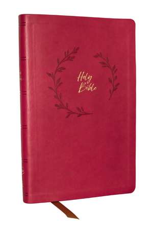 KJV Holy Bible, Value Ultra Thinline, Pink Leathersoft, Red Letter, Comfort Print de Thomas Nelson