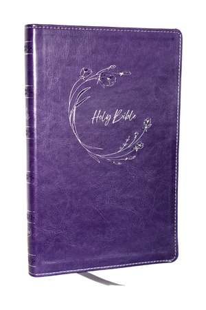 KJV Holy Bible, Ultra Thinline, Purple Leathersoft, Red Letter, Comfort Print de Thomas Nelson