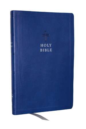 NKJV Holy Bible, Value Ultra Thinline, Blue Leathersoft, Red Letter, Comfort Print de Thomas Nelson