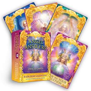 Angel Answers Oracle Cards: A 44-Card Deck and Guidebook de Radleigh Valentine