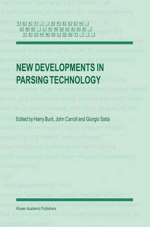 New Developments in Parsing Technology de H. Bunt