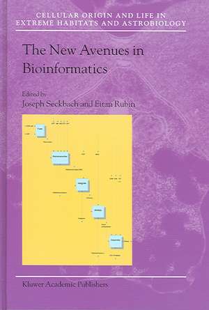 The New Avenues in Bioinformatics de Joseph Seckbach