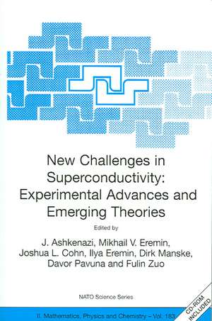 New Challenges in Superconductivity: Experimental Advances and Emerging Theories: Proceedings of the NATO Advanced Research Workshop, held in Miami, Florida, 11-14 January 2004 de J. Ashkenazi