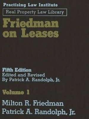 Friedman on Leases (3 Vols) de Milton Friedman