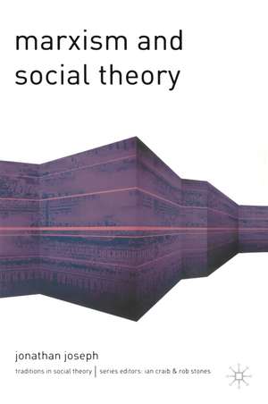 Marxism and Social Theory de Jonathan Joseph