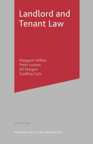 Landlord and Tenant Law de Margaret Wilkie