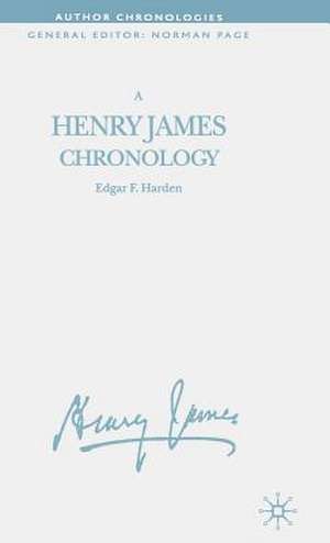 A Henry James Chronology de E. Harden