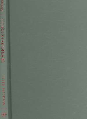 Citing Shakespeare de P. Erikson