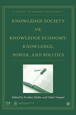 Knowledge Society vs. Knowledge Economy de S. Sörlin