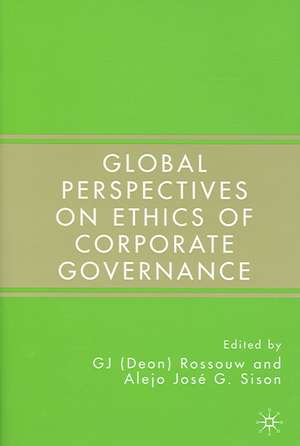 Global Perspectives on Ethics of Corporate Governance de G. Rossouw