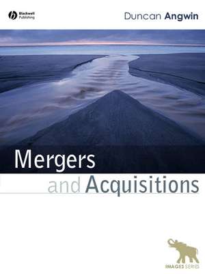 Mergers and Acquisitions de D Angwin