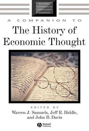 A Companion to the History of Economic Thought de WJ Samuels