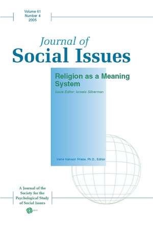 Religion as a Meaning System de I Silberman