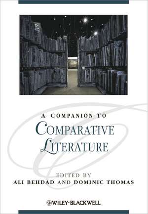 A Companion to Comparative Literature de A Behdad