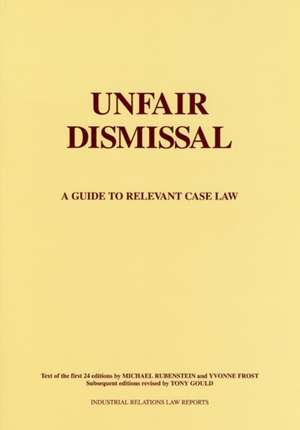 Unfair Dismissal de Michael Rubenstein