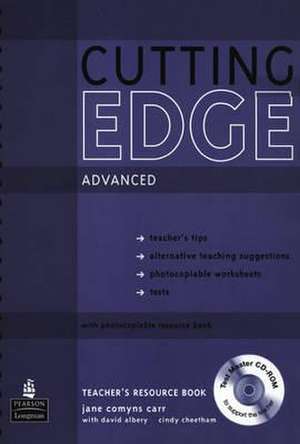 CUTTING EDGE ADVANCED TEACHER S BOOK de Sarah Cunningham