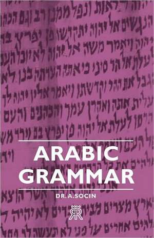 Arabic Grammar de Albert Socin