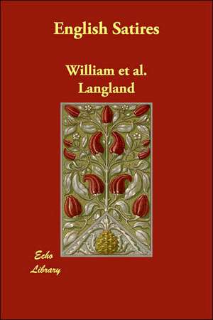 English Satires de William et al. Langland