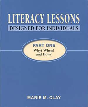 Literacy Lessons de Marie M. Clay