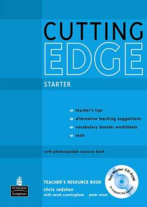 Cutting Edge Starter Teacher's Book with Test Master CD-Rom Pack de Sarah Cunningham