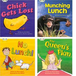 Learn to Read at Home with Bug Club Phonics: Pack 4 (Pack of 4 reading books with 3 fiction and 1 non-fiction) de Alison Hawes