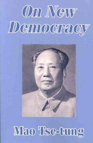 On New Democracy de Mao Tse Tung