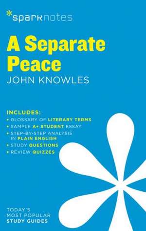 A Separate Peace: Grades 5-6 de Sparknotes