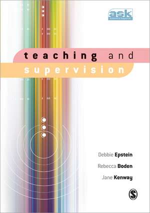 Teaching and Supervision de Debbie Epstein