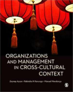 Organizations and Management in Cross-Cultural Context de Zeynep Aycan