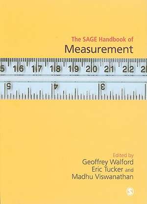 The SAGE Handbook of Measurement de Geoffrey Walford